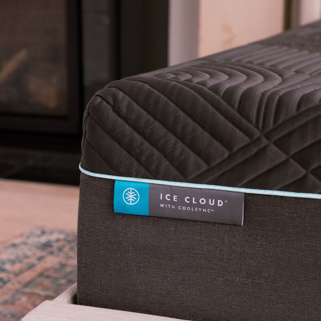 Ice Cloud Coolsync Hybrid Mattress Corner View - Dreams and Co
