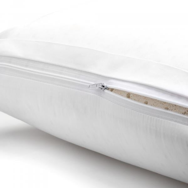 Zoned Talalay Latex Pillow, firm, side view