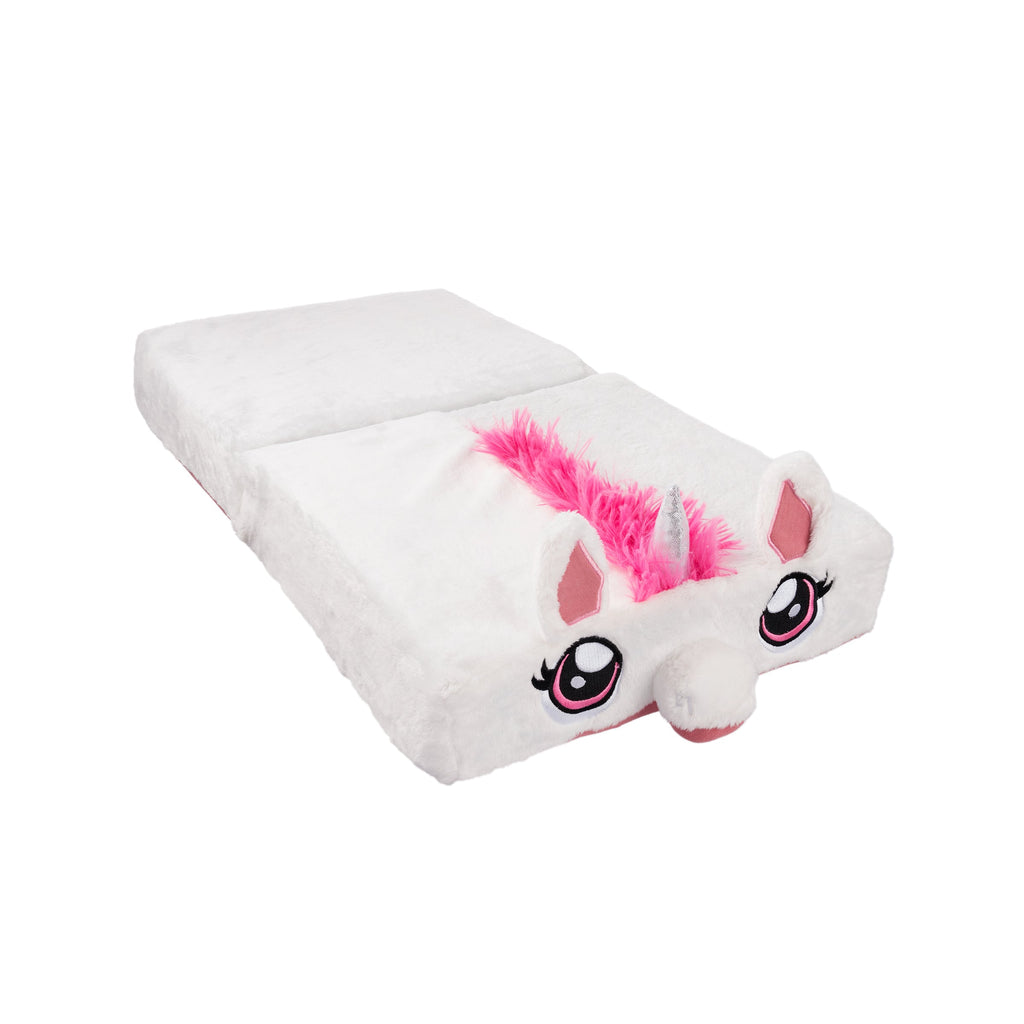 Pillow Cub Cube, opened to pillow; unicorn animal design